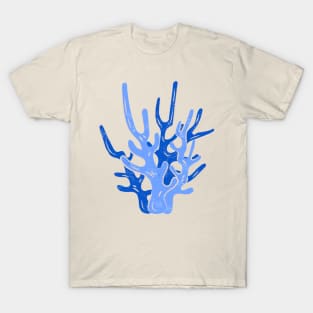 Blue and tan coral T-Shirt